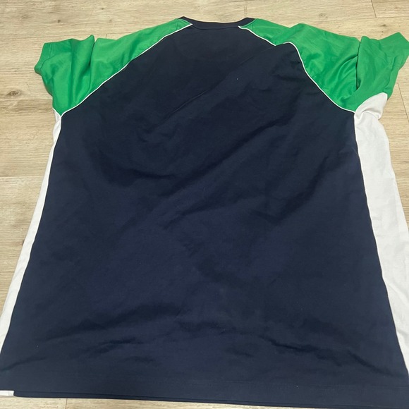 Brooks Brothers ProSport Tennis T-Shirt Raglan Athletic Top XL Green Navy Mens - Picture 6 of 6